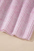 Mixed Stitch Texture Relaxed Fit Pullover Sweater