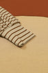 Mixed Stripe Bishop Sleeve Relaxed Fit Top