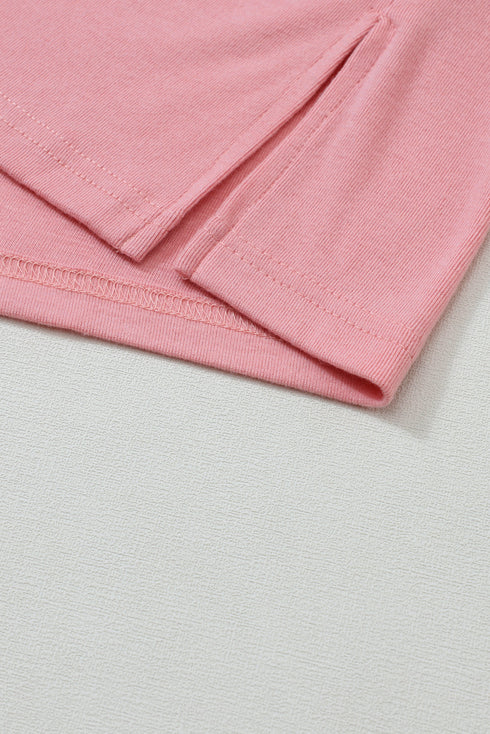 Mixed Stripe Bishop Sleeve Relaxed Fit Top
