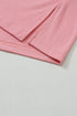 Mixed Stripe Bishop Sleeve Relaxed Fit Top