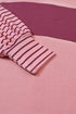 Mixed Stripe Bishop Sleeve Relaxed Fit Top