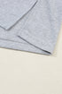 Mixed Stripe Bishop Sleeve Relaxed Fit Top