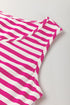 Mixed Stripe Print Sleeveless Tiered Loose Fit Casual Mini Tank Dress