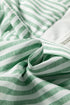 Mixed Stripe Quarter Zip Long Sleeve Woven Pullover