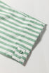 Mixed Stripe Quarter Zip Long Sleeve Woven Pullover