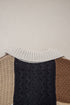Mixed Texture Button Collar Patchwork Pullover Sweater