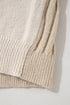Mixed Texture Cable And Striped Knit Sweater