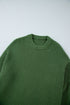 Mixed Texture Drop Shoulder Crew Neck Sweater