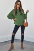 Mixed Texture Drop Shoulder Crew Neck Sweater