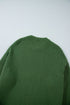 Mixed Texture Drop Shoulder Crew Neck Sweater