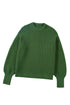 Mixed Texture Drop Shoulder Crew Neck Sweater