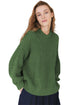 Mixed Texture Drop Shoulder Crew Neck Sweater