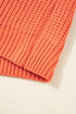 Mixed Texture Patchwork Cable Knit Pullover Sweater