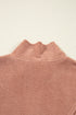 Mixed Texture Quarter Zip Cargo Pocket Pullover