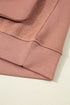 Mixed Texture Quarter Zip Cargo Pocket Pullover