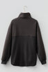 Mixed Texture Waffle Knit Quarter Zip Pullover
