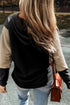 Mixed Texture Waffle Knit V Neck Top