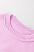 Mock Neck Balloon Sleeve Patch Pocket Knit Sweater