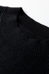 Mock Neck Balloon Sleeve Textured Knit Skirt Set