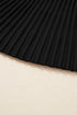 Mock Neck Balloon Sleeve Textured Knit Skirt Set