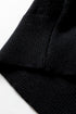 Mock Neck Balloon Sleeve Textured Knit Skirt Set