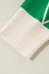 Mock Neck Diamond Grid Bobble Knit Sweater