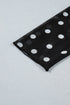Mock Neck Polka Dot Sheer Mesh Long Sleeve Top