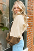 Mock Neck Raglan Sleeve Knit Pullover Sweater