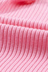 Mock Neck Ribbed Knit Cap Sleeve Sweater Top