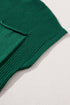 Mock Neck Ribbed Knit Cap Sleeve Sweater Top