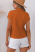 Mock Neck Ribbed Knit Cap Sleeve Sweater Top