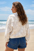 Modern Abstract Camouflage Quarter Zip Drop Shoulder Sweatshirt