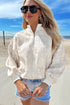 Modern Abstract Camouflage Quarter Zip Drop Shoulder Sweatshirt
