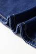 Modern Asymmetric Wrapped Buttoned High Waist Denim Shorts