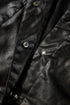 Modern Boxy Faux Leather Button Front Jacket