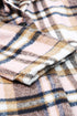 Modern Button Up Lapel Print Plaid Shacket