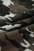 Modern Camouflage Print Distressed Wide Leg Denim Pants