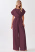 Modern Cap Sleeve Knot Waist Shift Jumpsuit