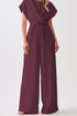 Modern Cap Sleeve Knot Waist Shift Jumpsuit