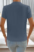 Modern Exclusive Silky Notched Neckline Petal Sleeve Blouse