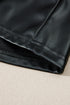 Modern Faux Leather Ruffle Hem Sleeveless Mini Dress
