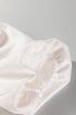 Modern Frilled Round Neck Puff Sleeve Shift Mini Dress