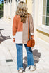 Modern Geometric Block Drop Shoulder Sweater
