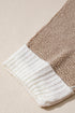 Modern Geometric Block Drop Shoulder Sweater