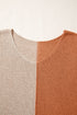 Modern Geometric Block Drop Shoulder Sweater