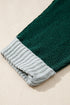 Modern Geometric Block Drop Shoulder Sweater