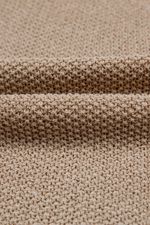 Modern Geometric Block Drop Shoulder Sweater