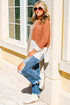 Modern Geometric Block Drop Shoulder Sweater