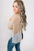Modern Geometric Block Drop Shoulder Sweater