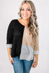 Modern Geometric Block Drop Shoulder Sweater